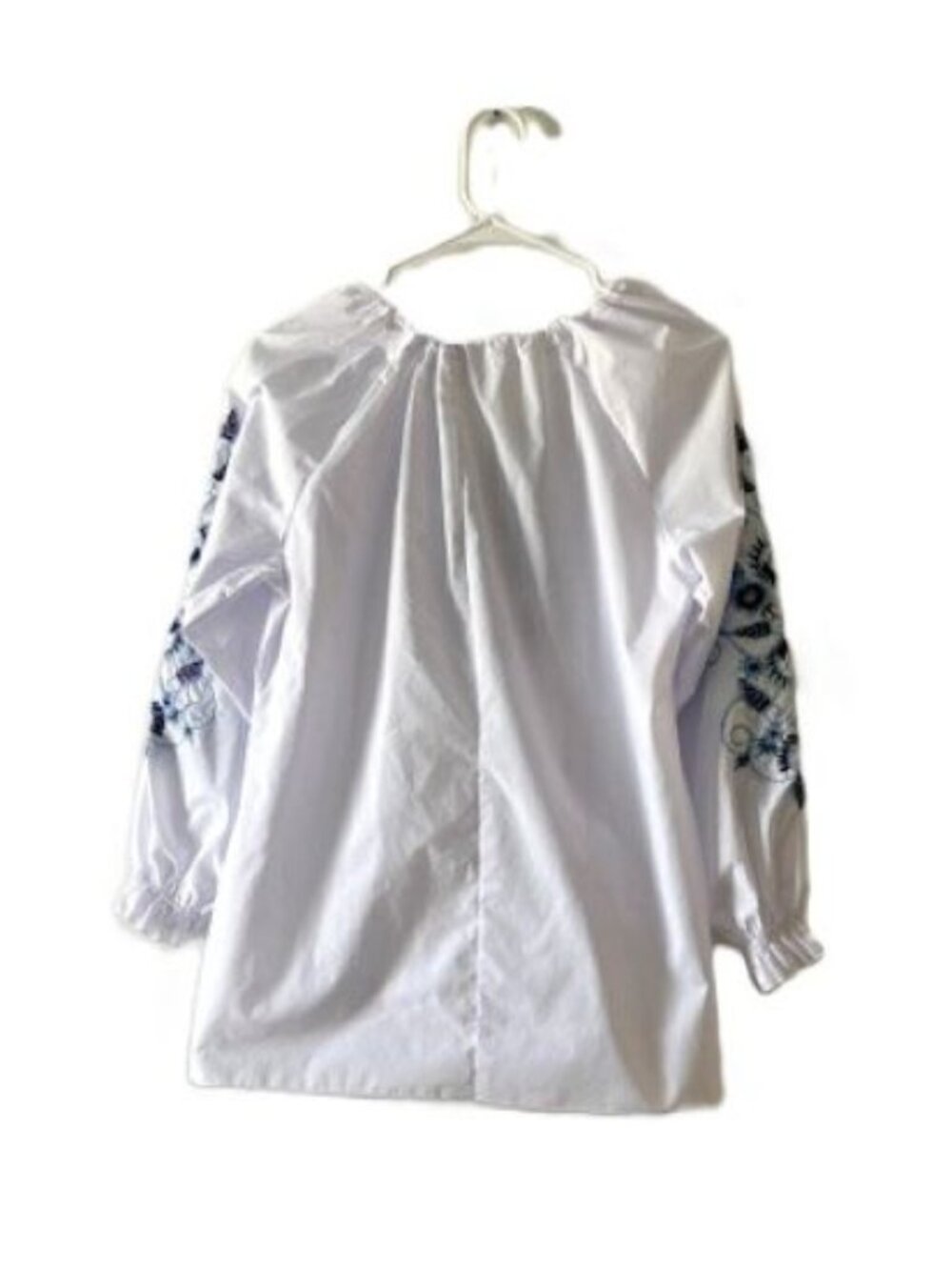 Galychanka Embroidered Blouse with Drawstring Neckline - Made in Ukraine - Picture 3 of 7